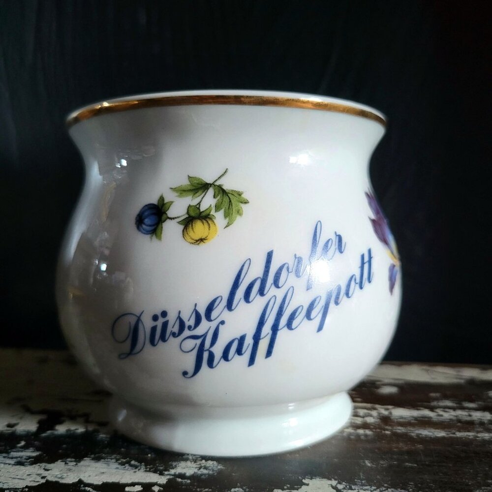 Vintage German Porcelain Düsseldorfer Kaffeepott German Souvenir Coffee Mug